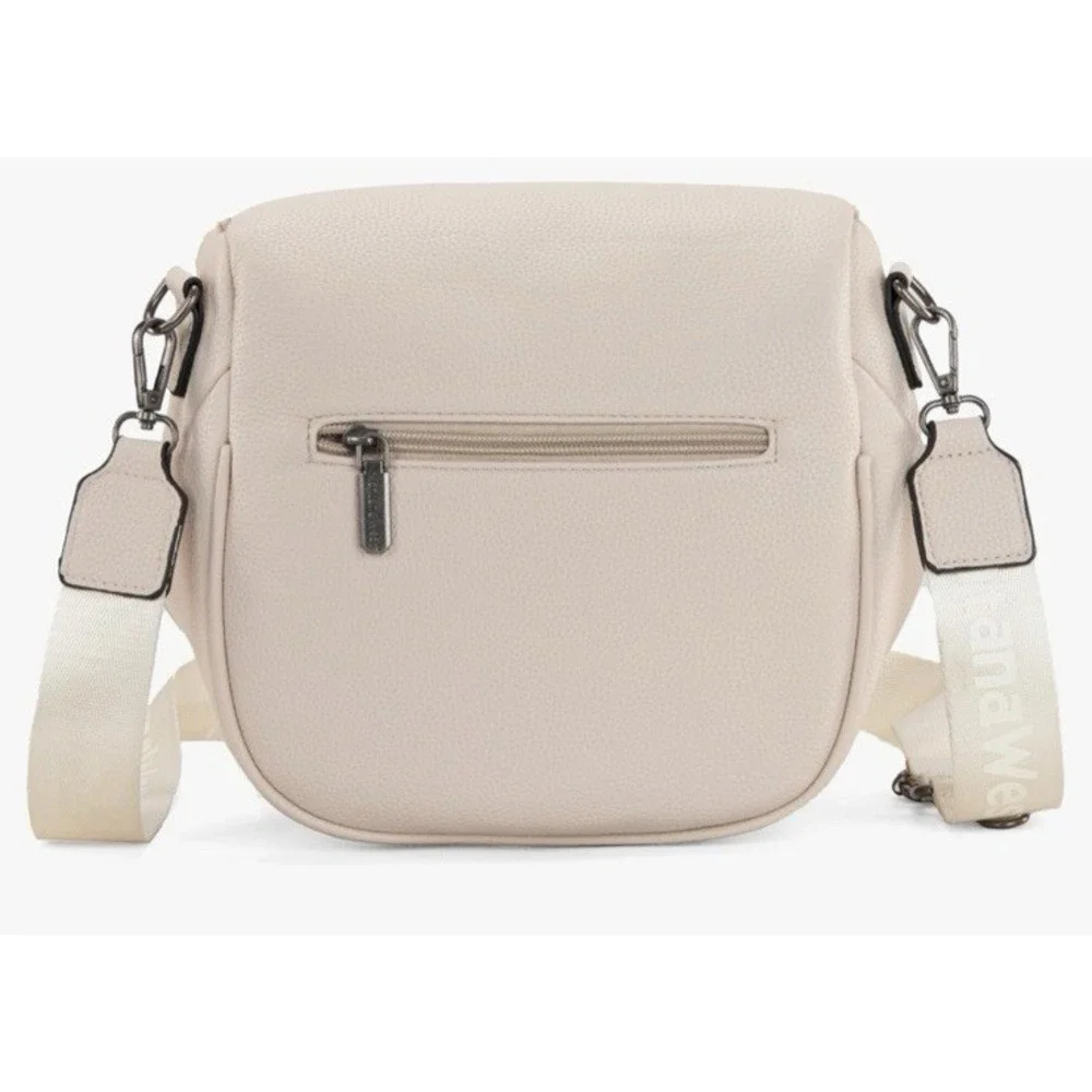 Montana West Pebbled Faux Leather Crossbody Bum Bag with Coin Purse Taupe NEW